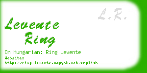 levente ring business card